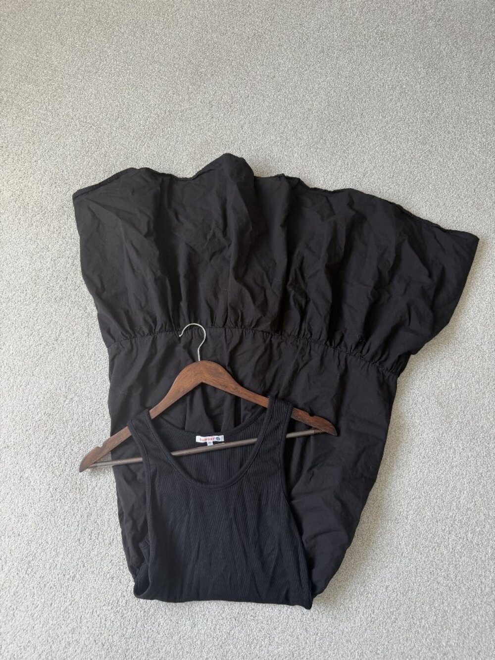 Sundry Black Women's Size M Sleeveless Tiered Dress Summer Sundress Casual